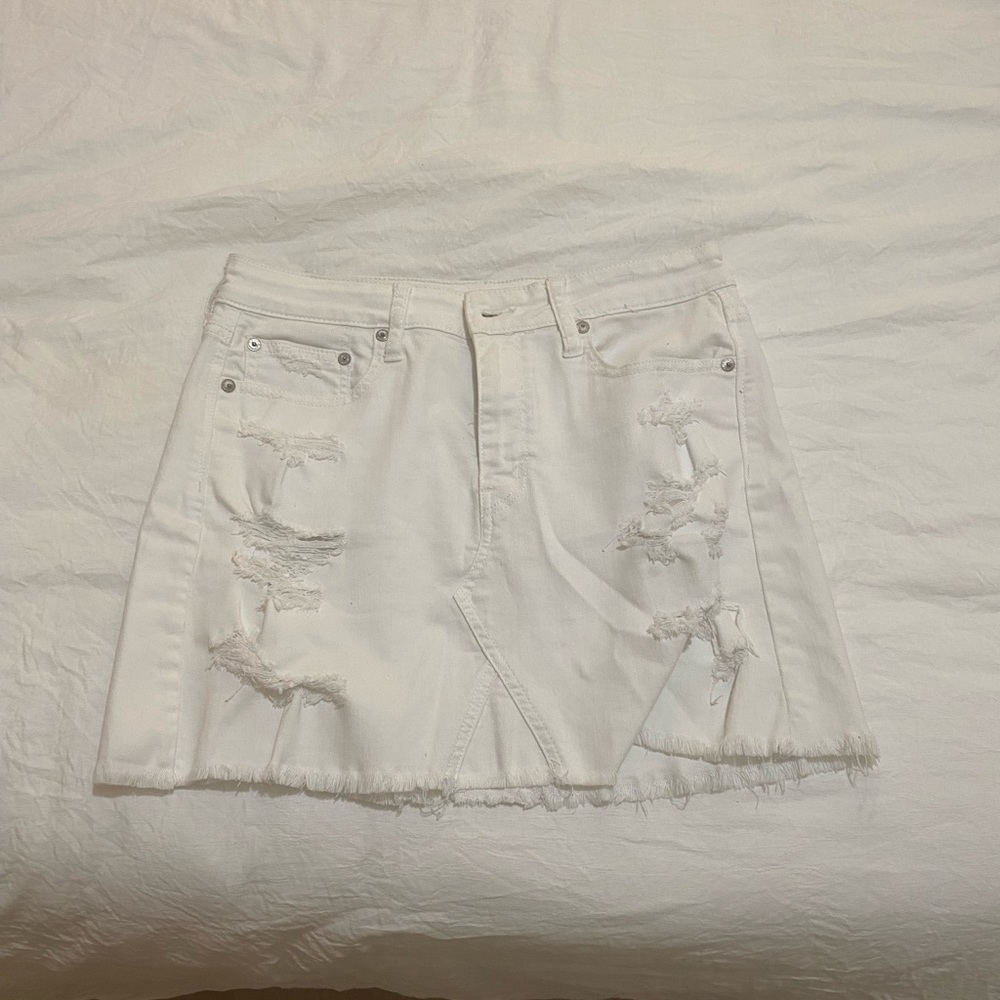 American eagle jean skirt